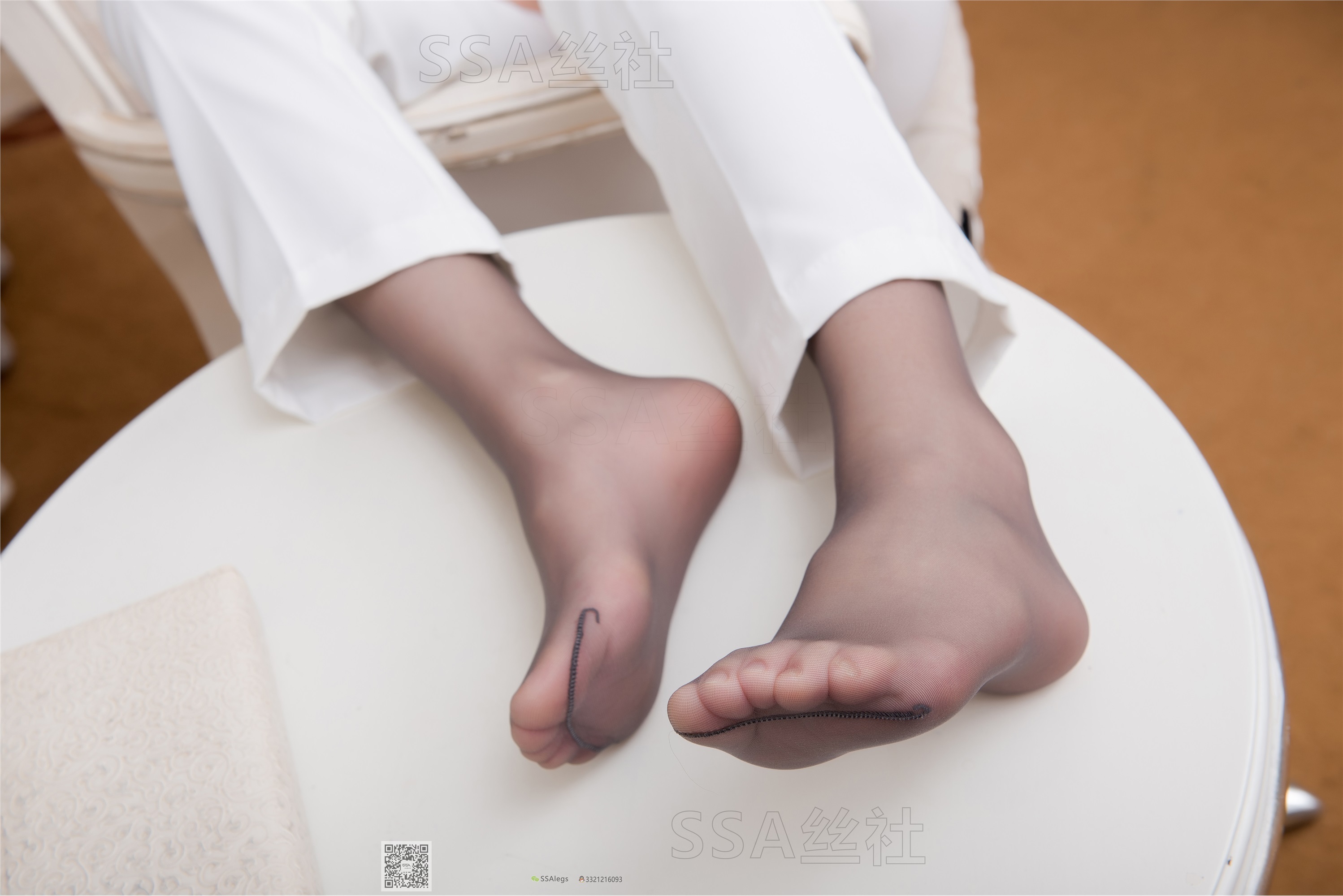 SSA丝社 超清写真 NO.065 大大 白西装裤里丝